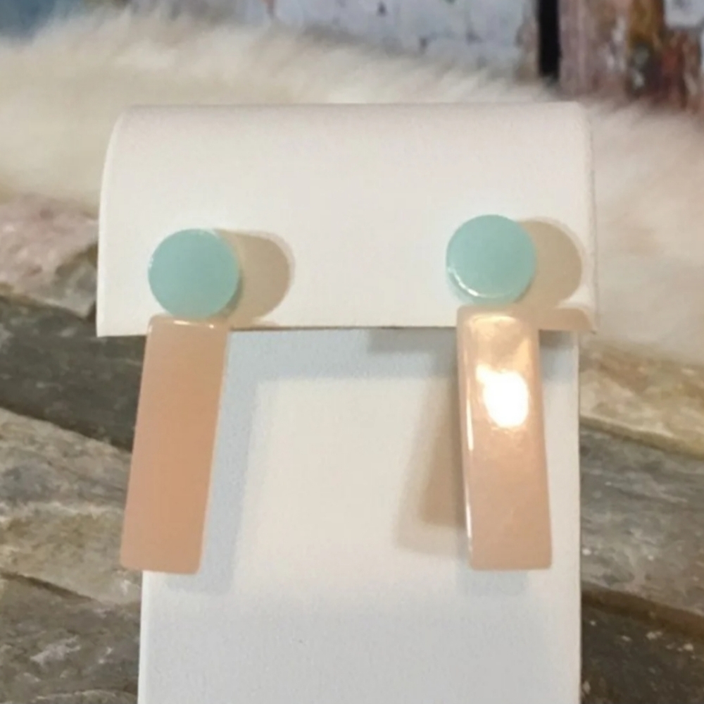 New 80s inspired plastic earrings